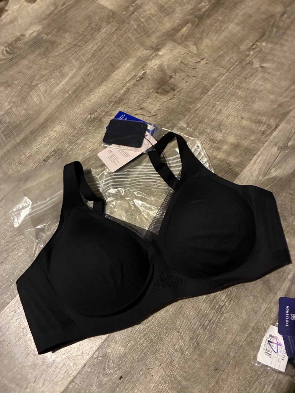 Women’s Honeylove LiftWear Crossover Vamp Bra SZ XL New NWT
